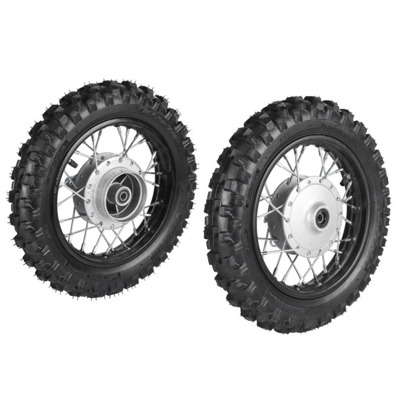 Front Back 2.50-10 Wheels Tyre Rim Drum Brake Dirt Bike CRF50 Coolster 70 TTR50