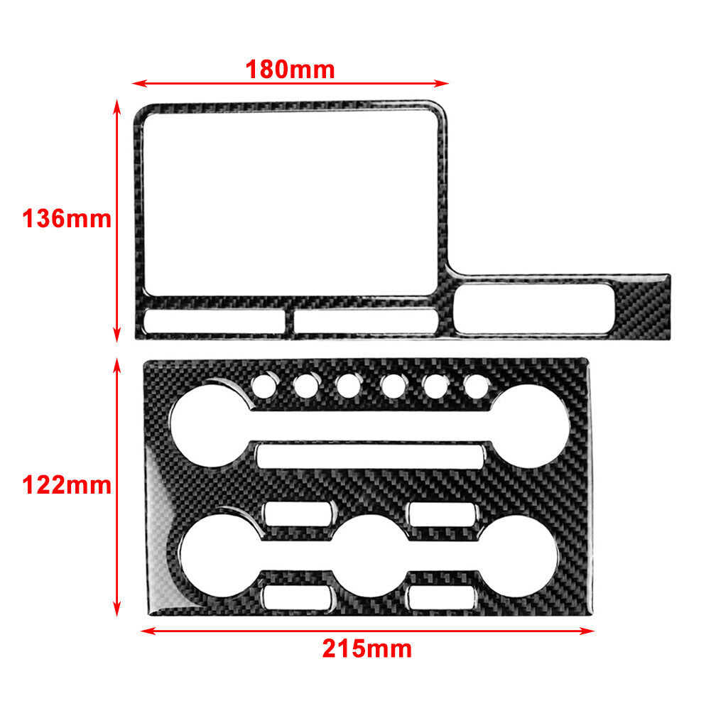 RHD Central Control Navigation Panel Cover Trim for Nissan GTR R35 2008-2016 Red