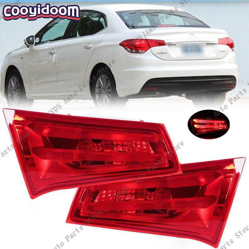 for Citroen C4L 2013-2015 Pair inner tail light cover Brake reversing light