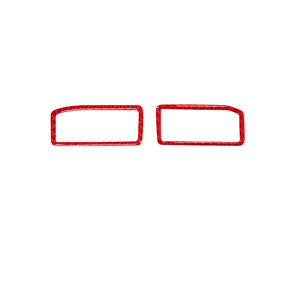 2X Red Carbon Fiber Defogger Vent Cover Trim for Lexus RC300 350 200T 2015-2020