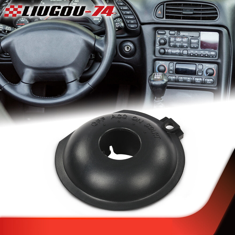 Fits 1997 - 2004 for Chevrolet C5 for Corvette GM Ignition Lock cylinder switch bezel (black)