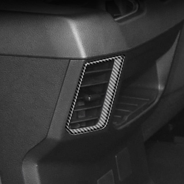 Carbon fiber rear air conditioning vent cover trim suitable for Toyota Tenderra 2022 2023
