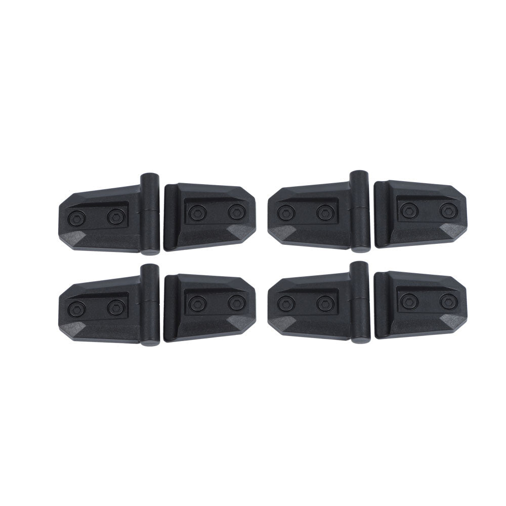 8¡ÁBlack ABS Car Side Door Hinge Protective Cover Trim for Suzuki for Jimny 2019-2022