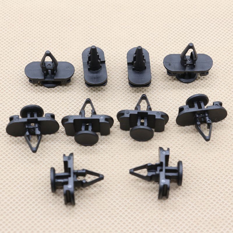 10-pack door push-type retainer clips suitable for Volkswagen 1K0-837-199B, 1K0837199B