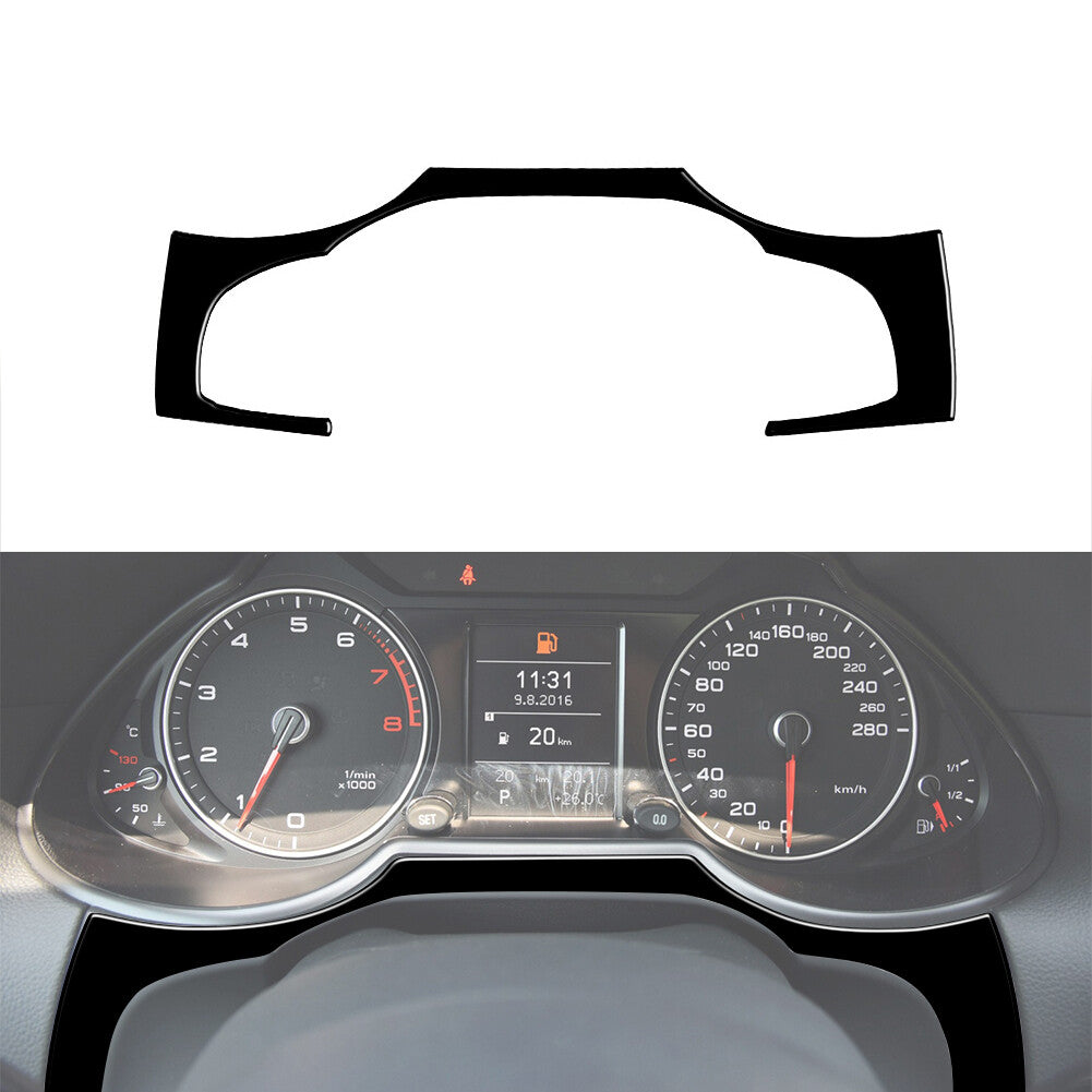 Gloss Black Interior Speedometer Frame Trim Cover Decor for Audi Q5 2009-2017