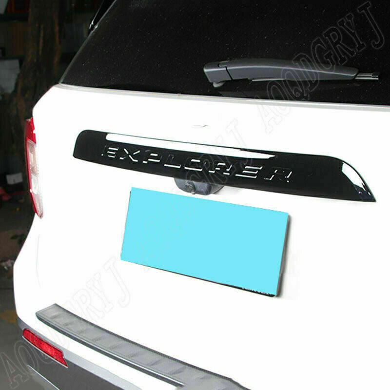 for Ford Explorer 20-2023 Glossy Black Rear Door Trunk Lid Tailgate Strip Trim