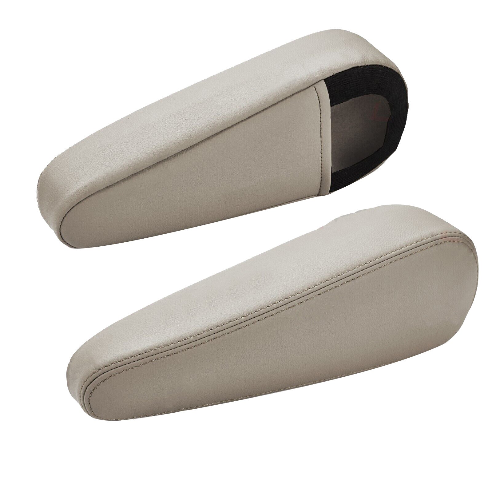 2Pcs for Seat Armrest Leather Cover Accessories for Lexus GX470 2003-09 Ivory Beige