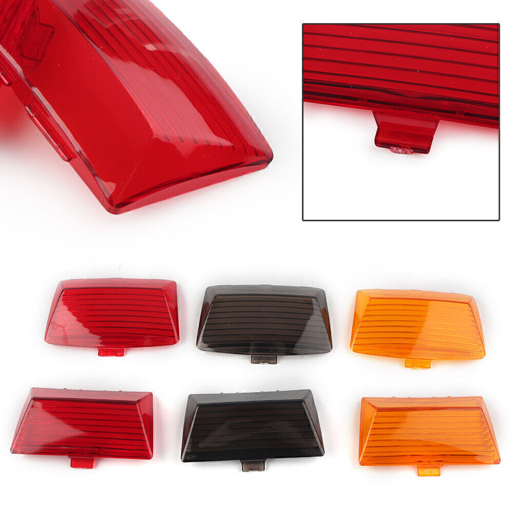 for Harley Touring Electra Glide Rear Fender Tip Mud Guard Light Lens Cover Red