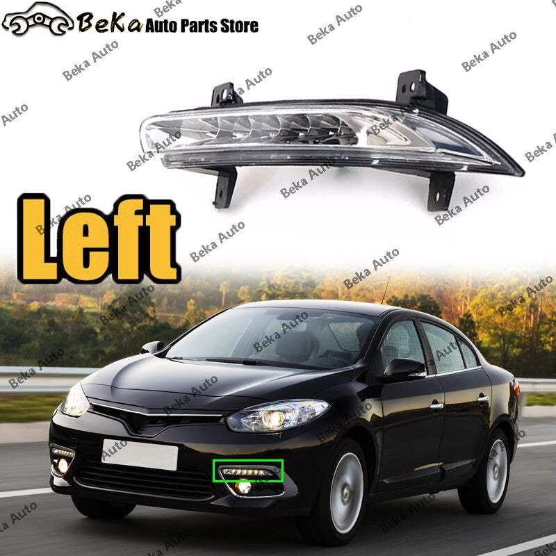 1 piece of left front bumper LED fog light for a 2014 for Renault Fluence.