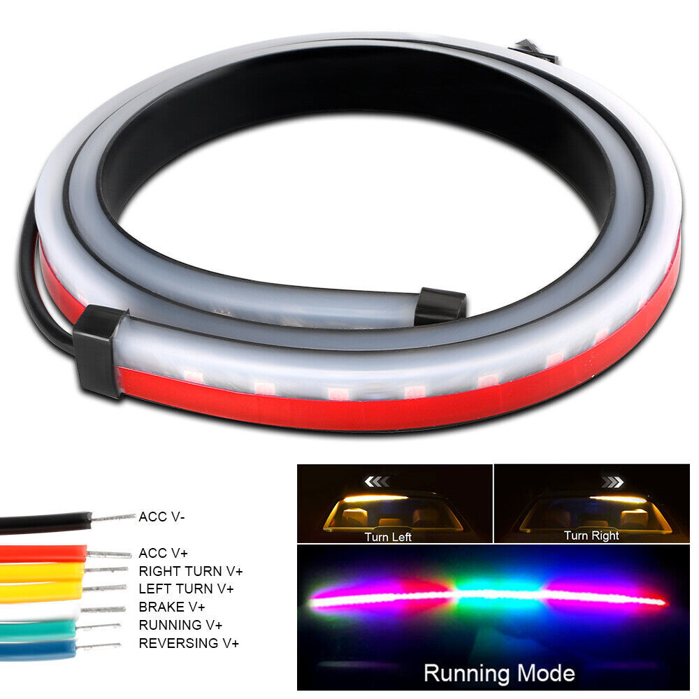 3rd Tail Brake Reverse Windshield LED Light Strip Turn Signal Running Sequential
