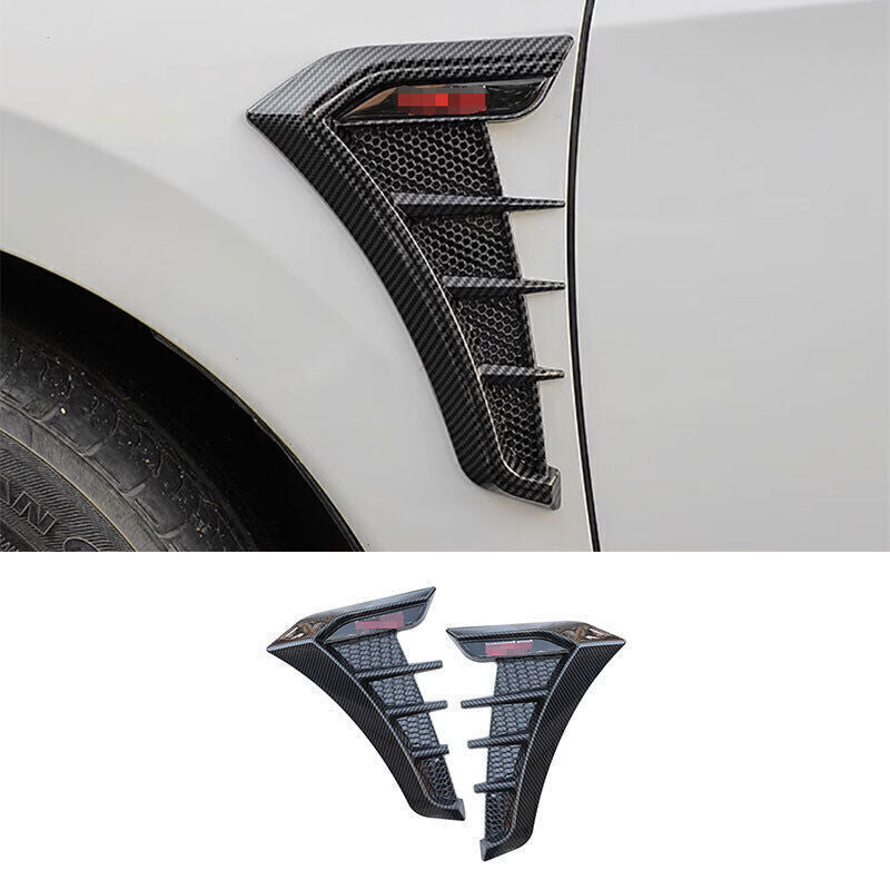 for Toyota for Corolla 21-24 2X Carbon Fiber Body Side Fender Air Vent Cover Trim
