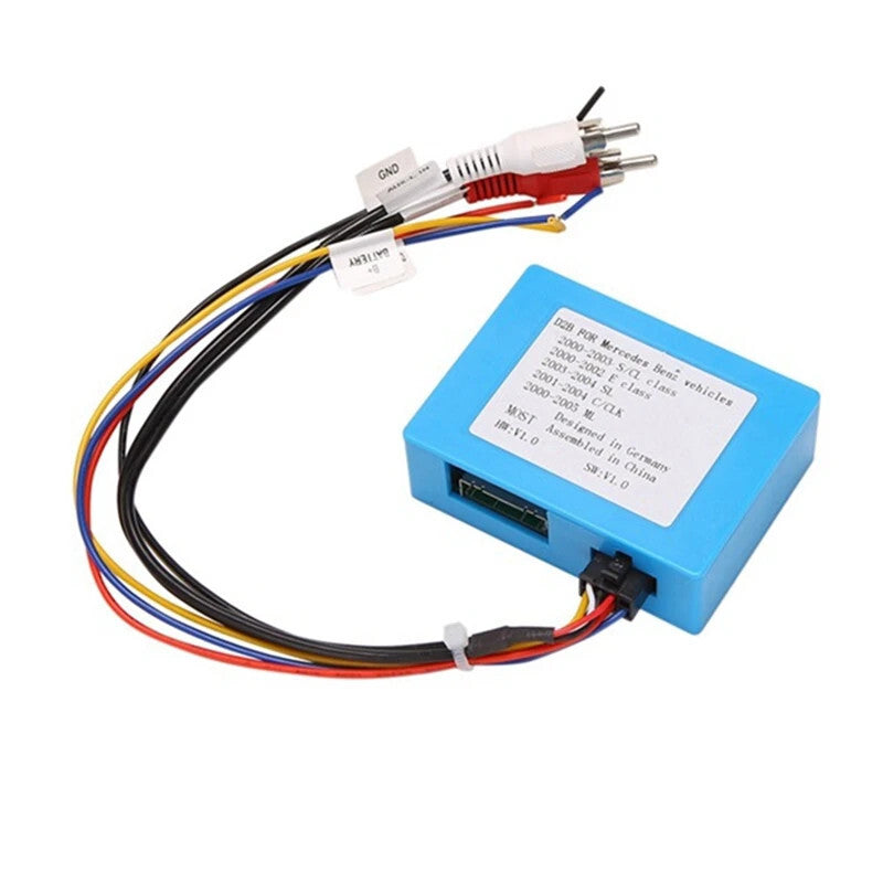 Car D2B Fiber Optic Decoder Radio Adapter For 00-05 for Benz ML CL SL ECS CLK Class