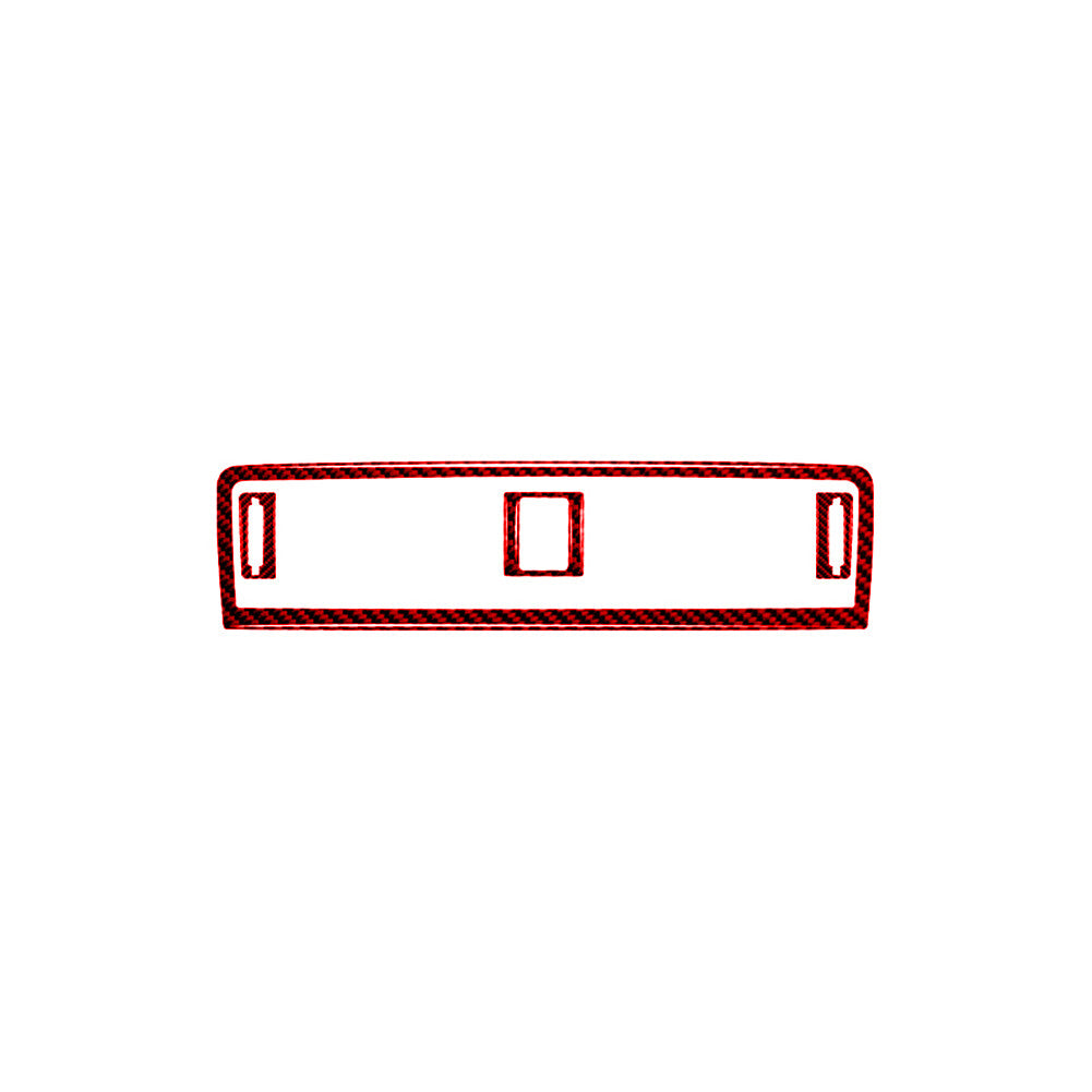 Red Carbon Fiber Center Vent Outlet Cover Trim for Subaru Outback Legacy 2015-17