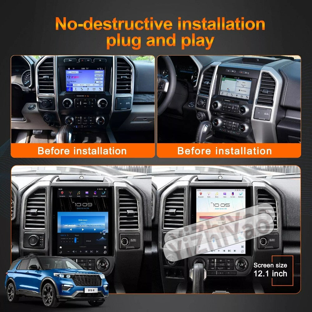 Android for Ford F150 2015-2021 Car Radio Screen 2DIN Stereo Receiver Player