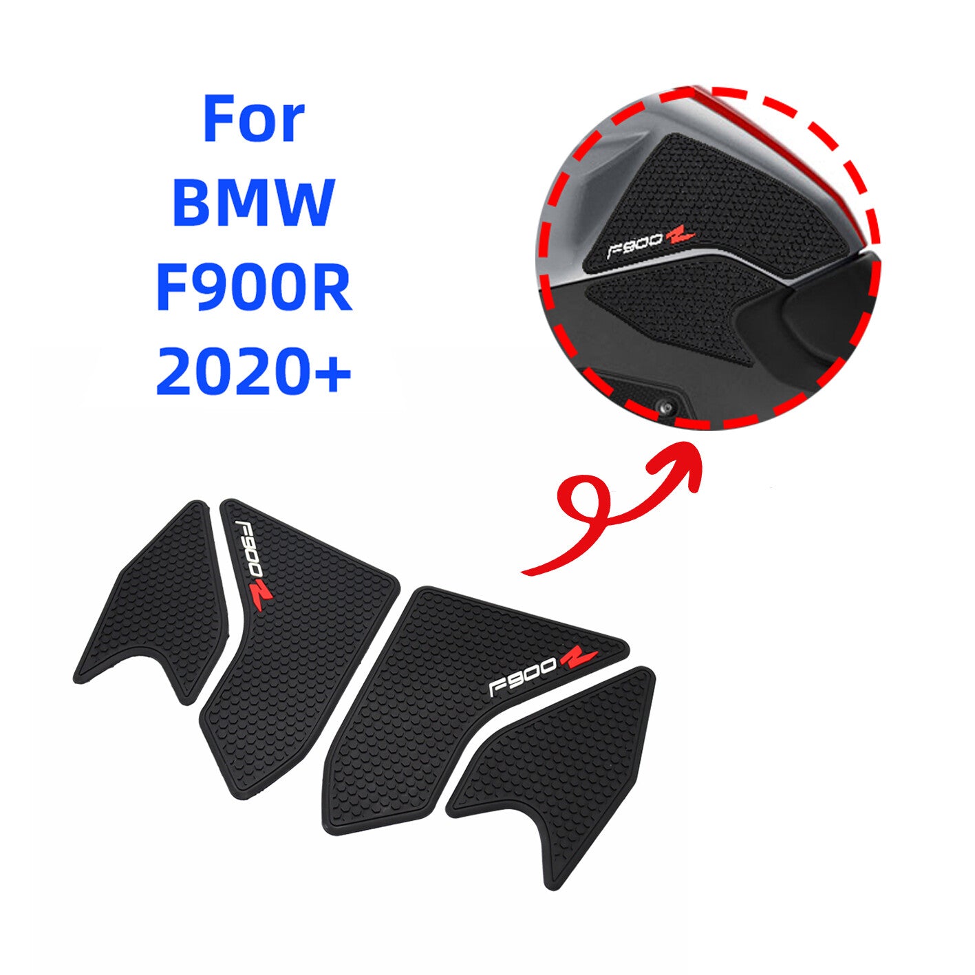 Dirt Bike for BMW F900R 2020 - Side Fuel Tank Pad Sticker Grip Traction Decal