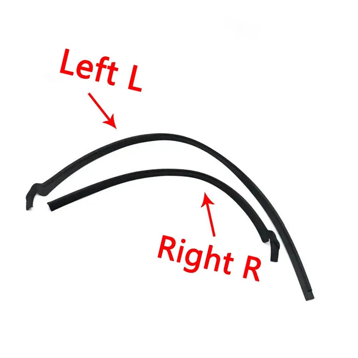 for Mini Cooper R56 R55 R57 2Pcs Windshield Cowl Cover Apron Seal Trim Strip