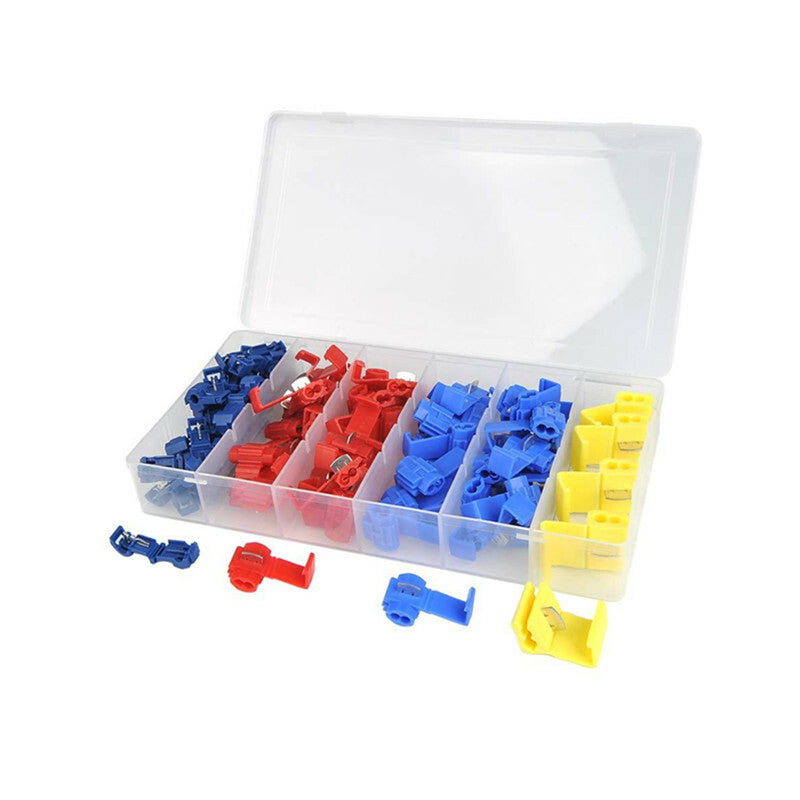 65PC Car Wire Quick Splice Solderless Terminals T-Tap Electrical Connector Kit