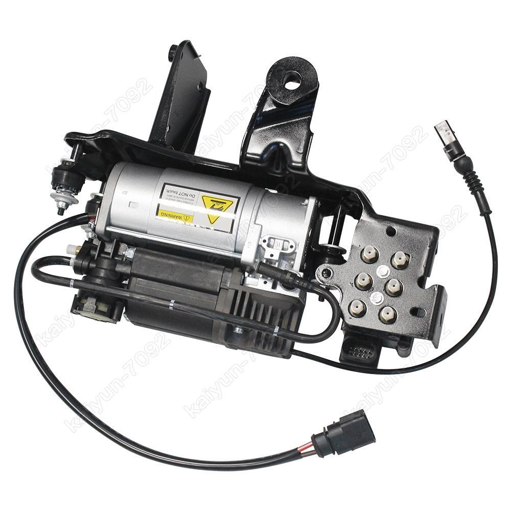 for Audi A6 C6 S6 4F Allroad Air Suspension Compressor W/ Valve Block Bracket