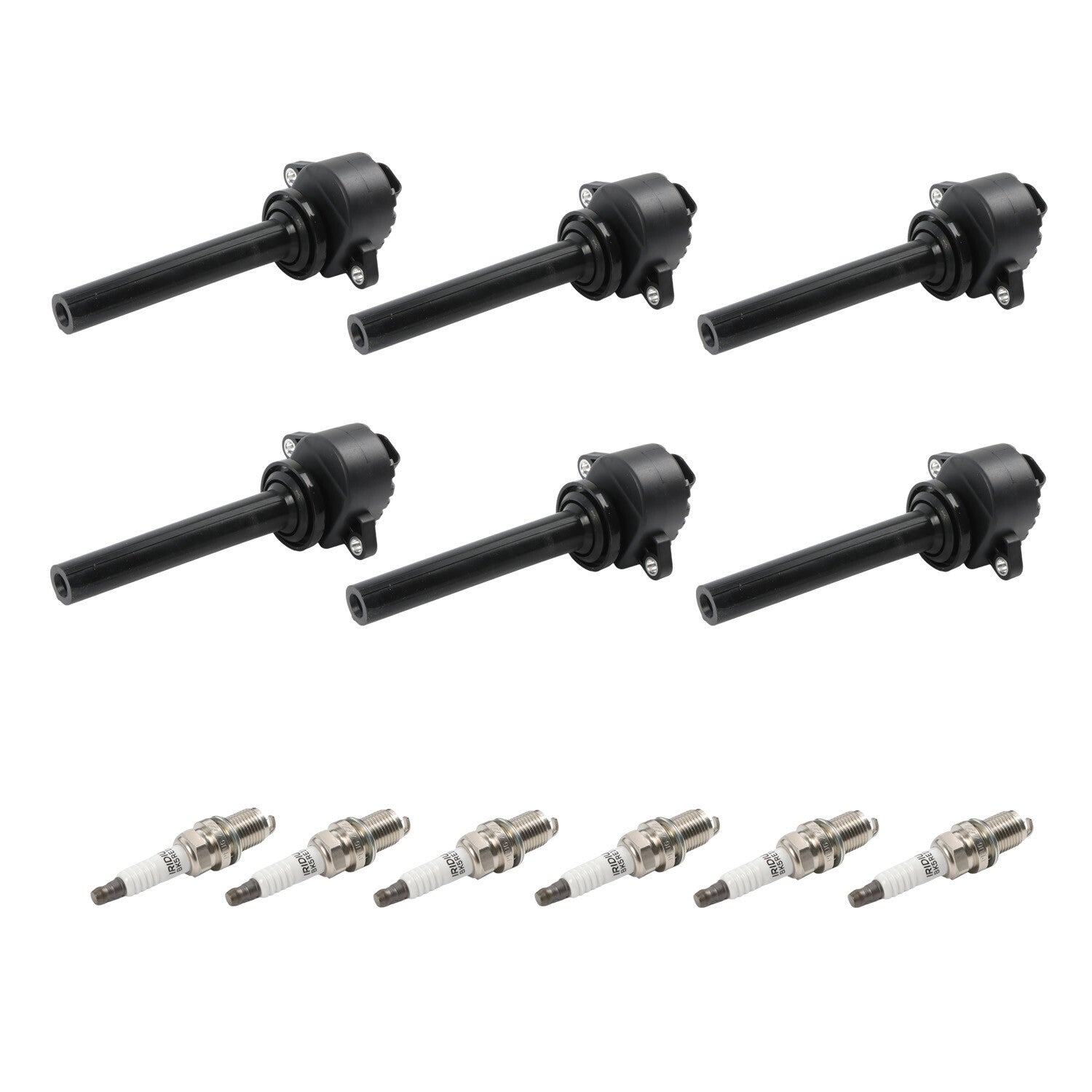 6PCS For 2000-2002 for Isuzu Trooper 3.5L V6 Ignition Coil  Spark Plug UF252