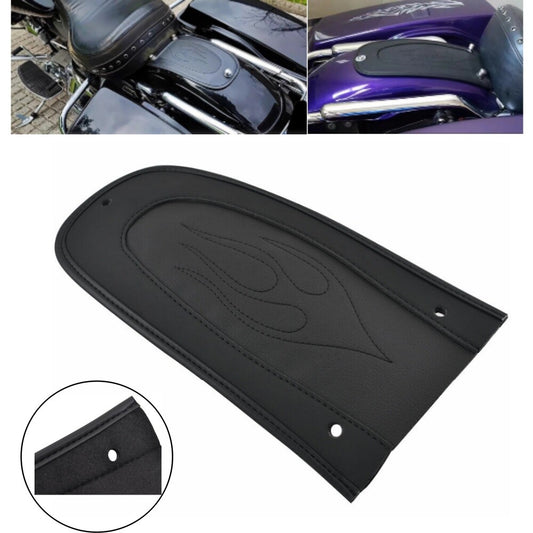 Black Leather Rear Fender Bib Solo for Seat for Harley Road King Glide FLHT 98-15