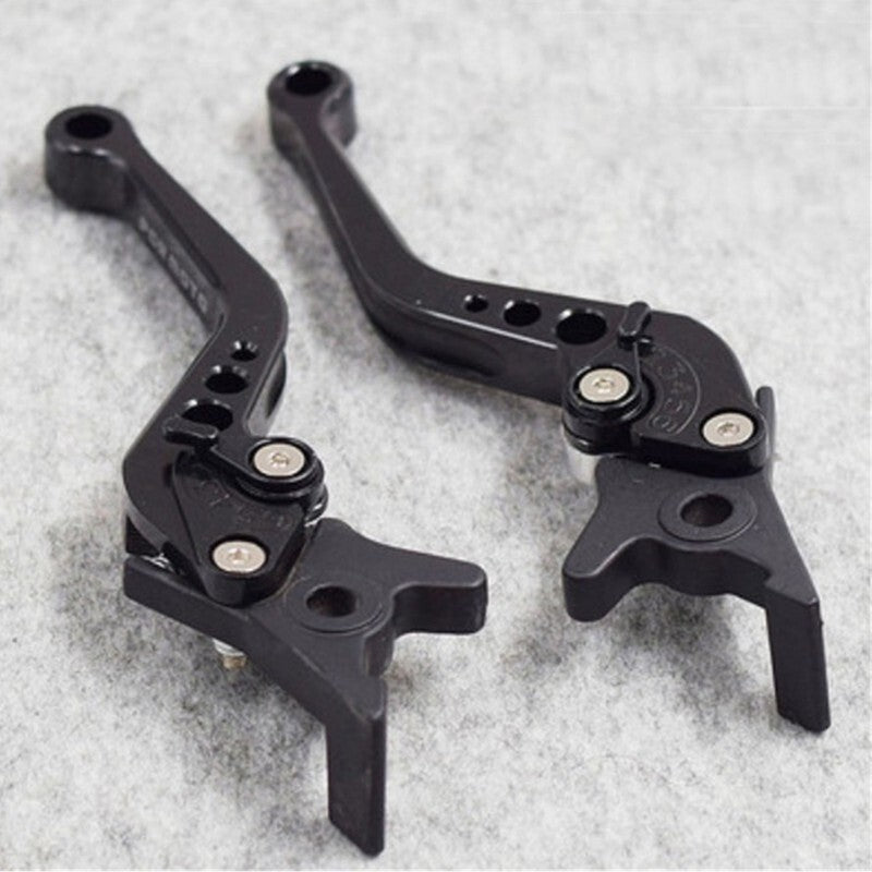 Pair Disc Brake Clutch Brake Levers Black CNC For Motorcycle Bicycle Scooter