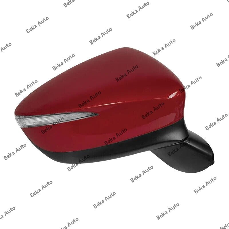 LHRH Side Mirrors for Mazda CX-5 2015-2016 with Red Power Heated Turn Signal Lights