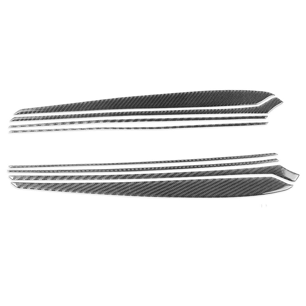 8x Carbon Fiber Interior Door Panel Cover Trim for Tesla Model 3/Y 2017-2022