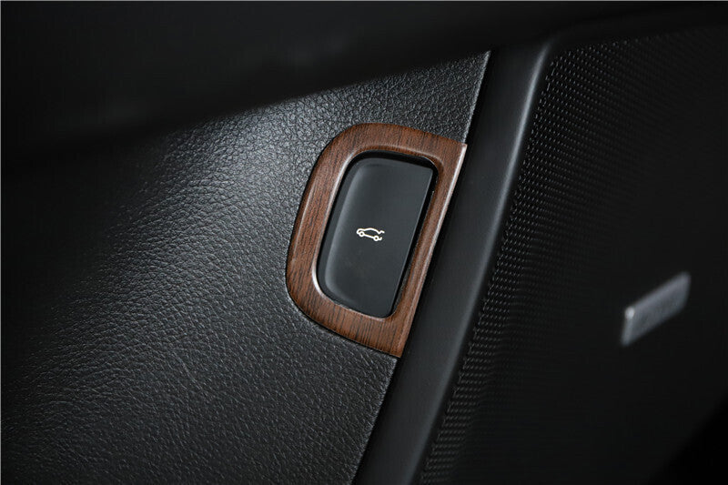 for Cadillac CT6 2016-2020 Wood Grain Inner Back Door Tailgate Switch Cover Trim