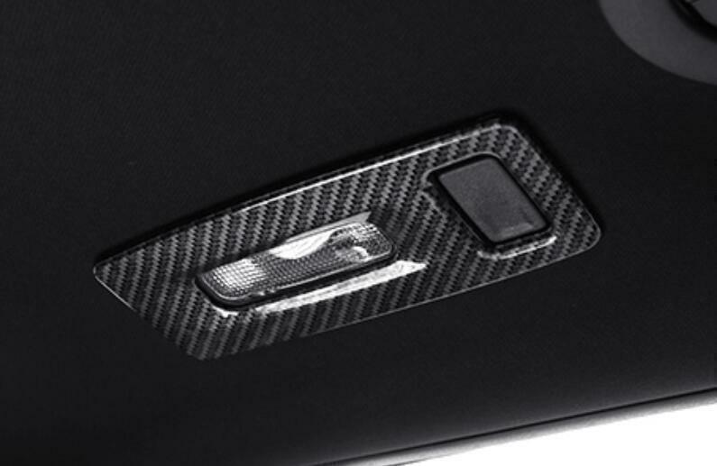 Rear Reading Light Cover Trim 2PCS Fit for Ford Explorer 2011-2019 Carbon Fiber