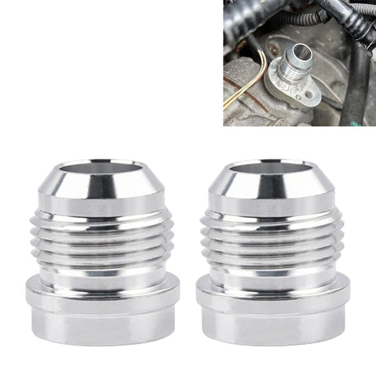 2Pcs AN12 -AN12 Male Billet Steel Weld On Fitting/Adapter 6061-T6 Aluminum Alloy