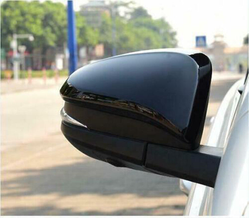 for TOYOTA RAV4 2014-2018 Gloss Black ABS Side Rearview Mirror Cover Cap Trim 2x