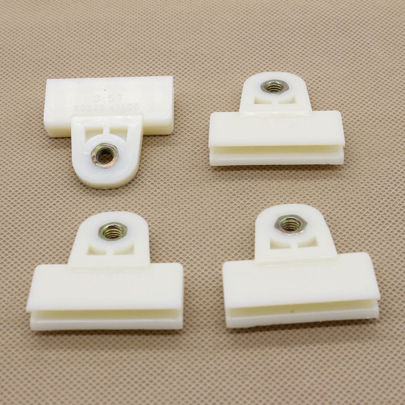 4-piece support clip for Nissan D21 hardware front-edge pickup door and window glass brackets