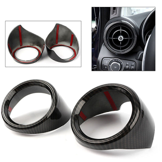 Dashboard Air Outlet Vent Tirm fit for Alfa Romeo Giulia 2017-2018 Carbon Fiber Car
