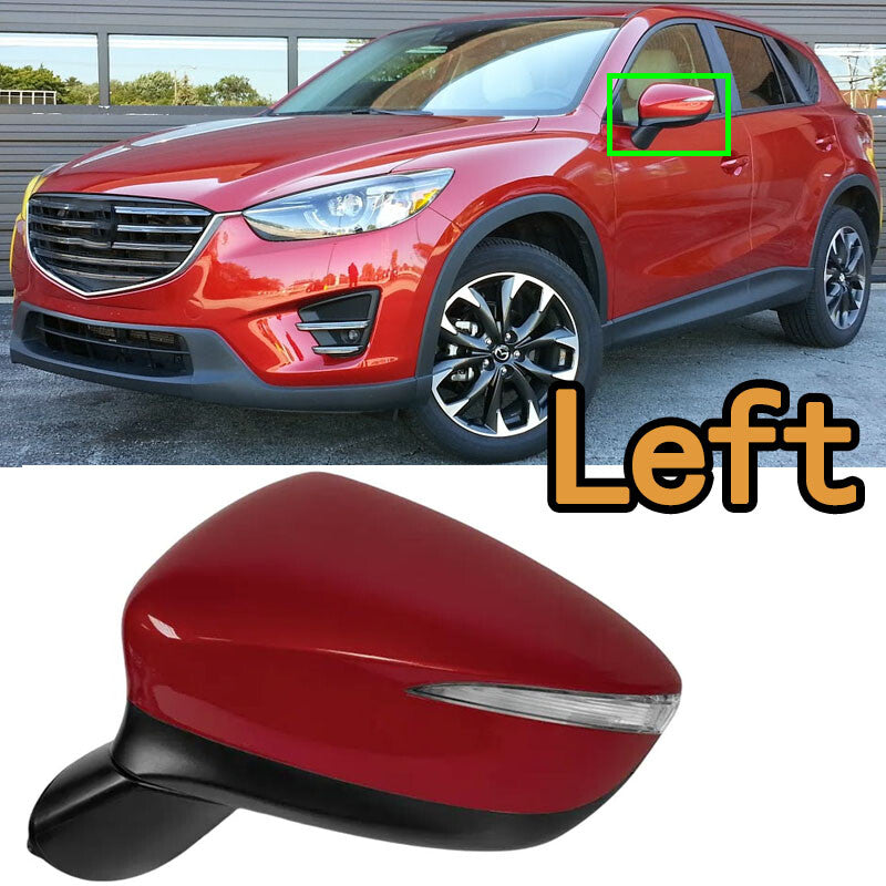 1 Pcs For 2015-2016 for MAZDA CX5 Side Mirror with Signal Power Fold 9pin Left Side