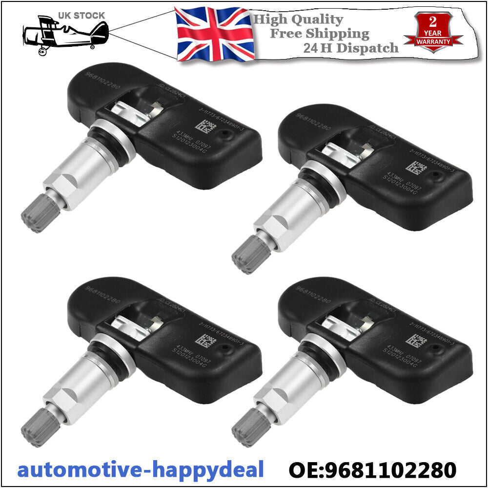 4X TPMS Sensor for Citroen C4 C5 C6 C8 for Peugeot 1007 207 307 407 508 607 807