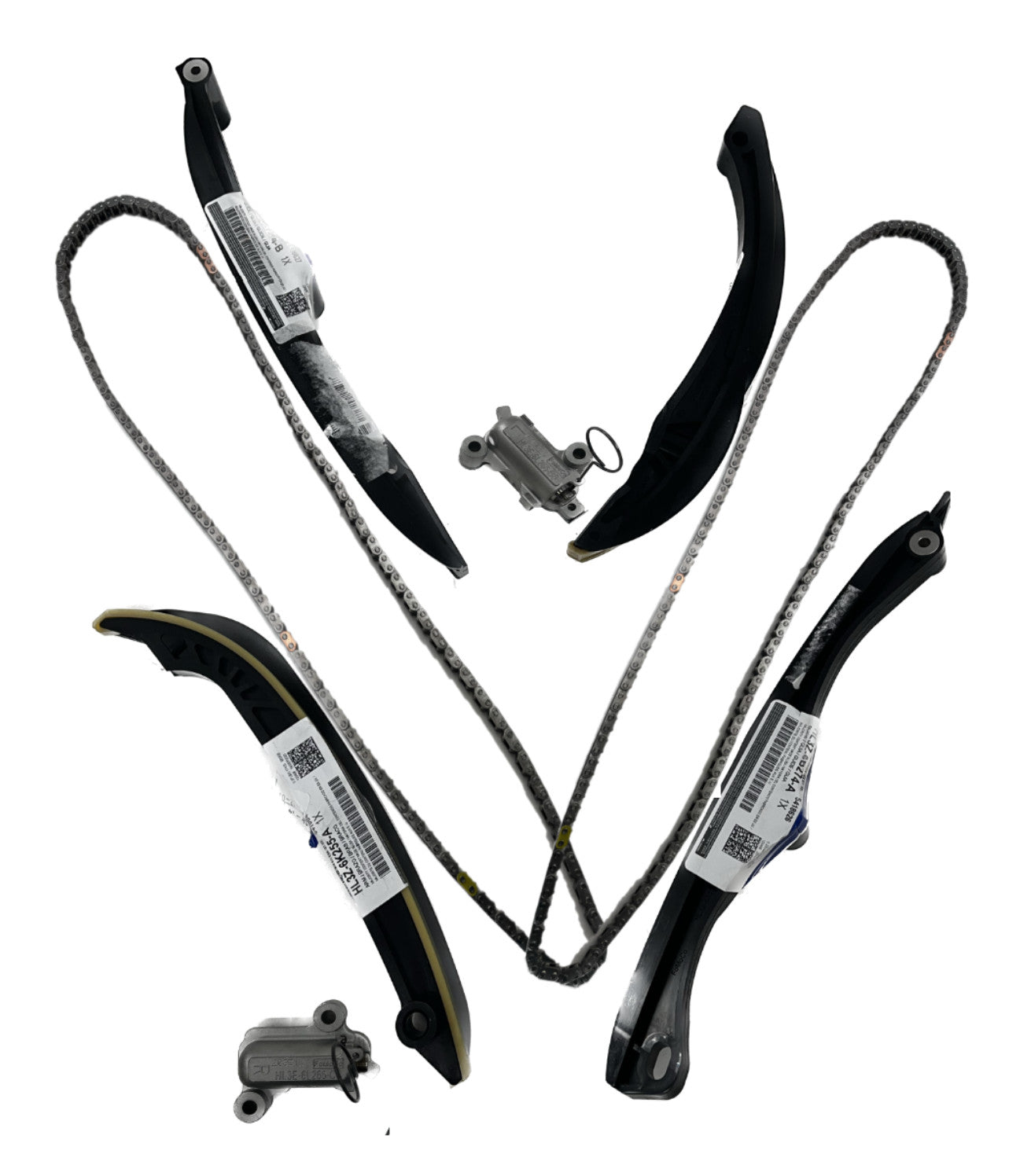 For 2017-2024 for Ford F150 3.5L Chains Guides Tensioners Solenoids PHASERS KIT