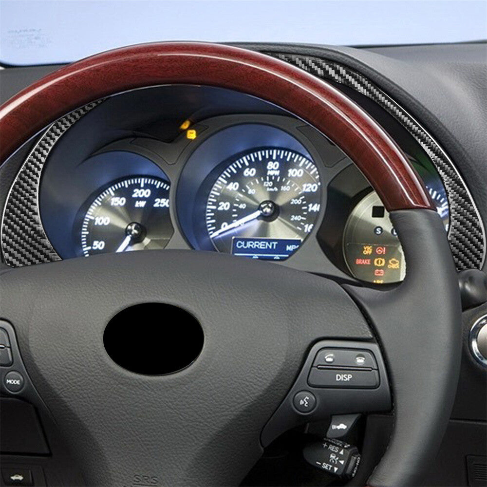 Fit For Luxus GS 2006-11 Carbon Fiber Interior Dashboard Panel Cover Accessories