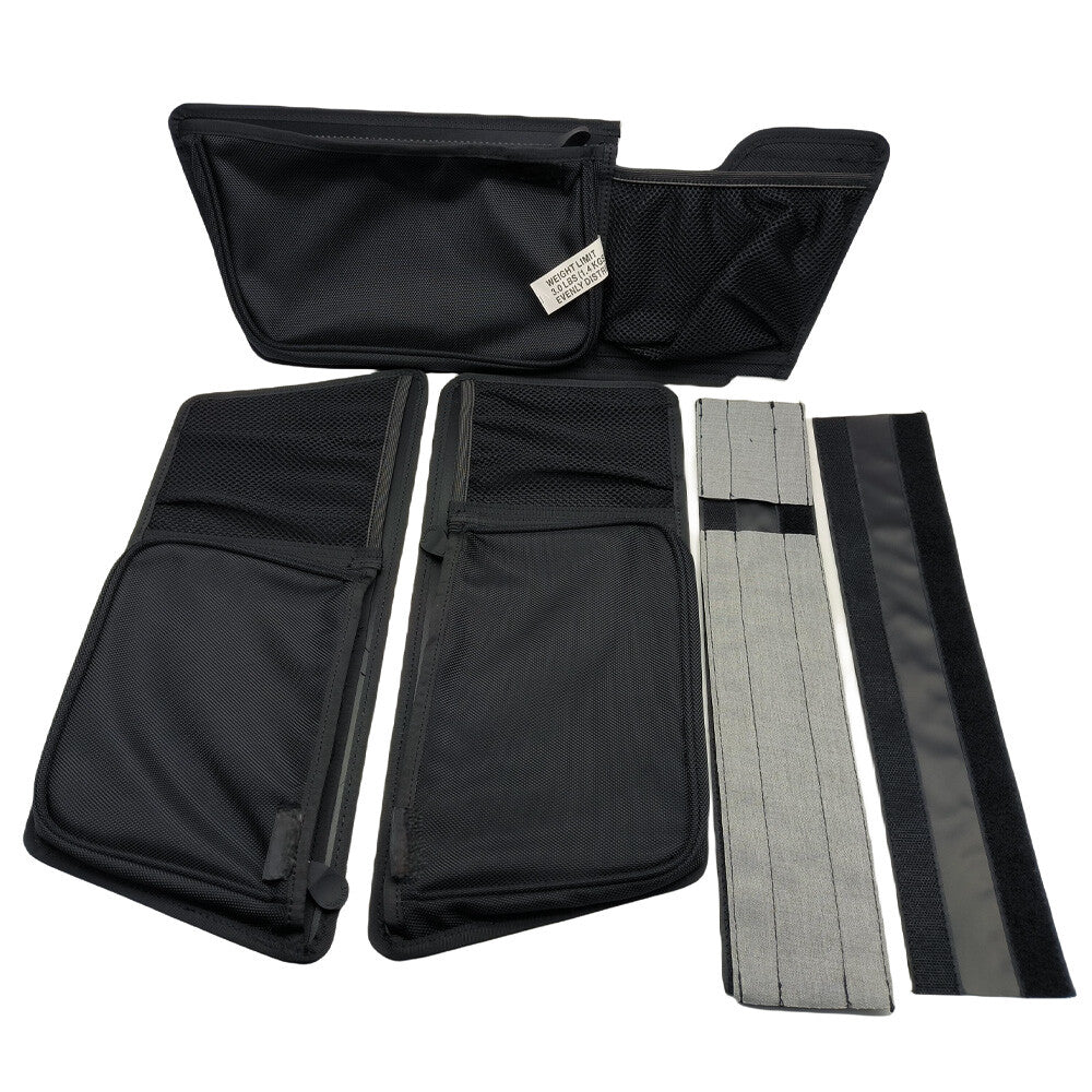 Black Pack Lid Organizer Pouch Saddle bags for Harley Touring Tour-Pak 1999-2013
