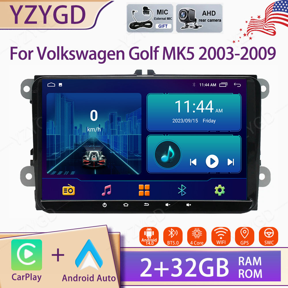 Carplay Car Stereo Radio GPS Navi Screen WIFI for Volkswagen for Golf MK5 2003-2009