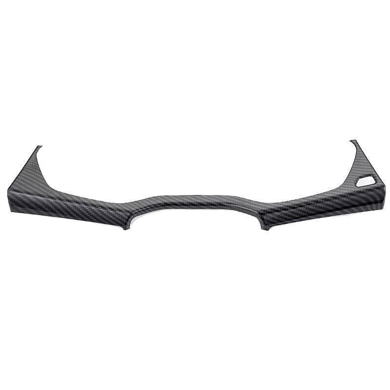 1P Carbon Fiber Textured Dashboard Frame Decor Cover Trim for Audi Q5 2018-2023