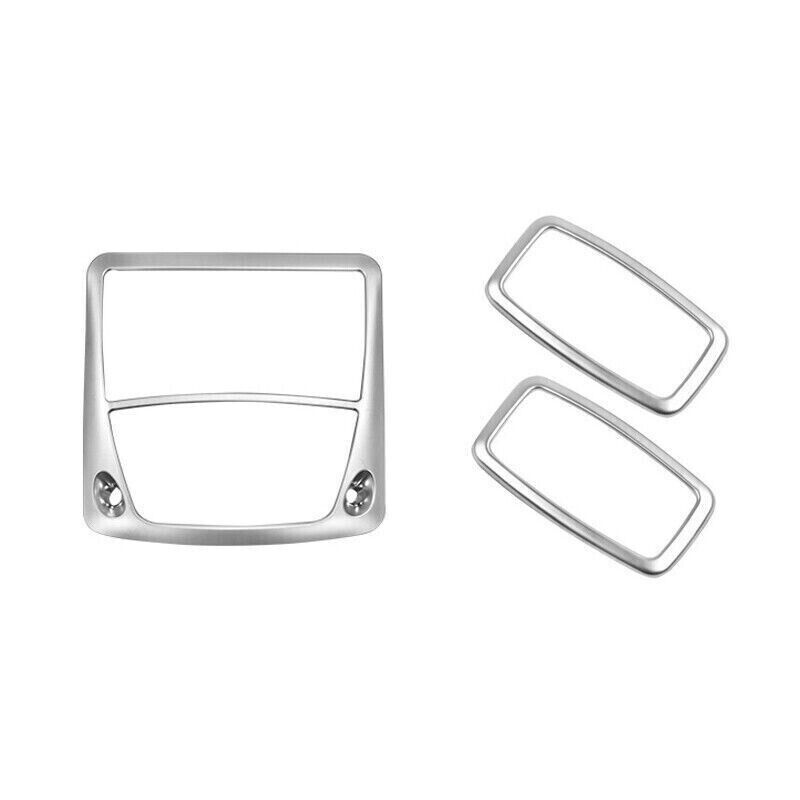 Front Reading Lamp Frame Cover Trim Fit for Nissan Murano 15-2021 Silver Matte