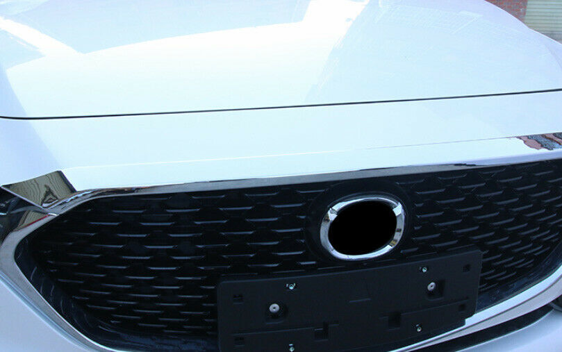 for Mazda 3 Axela 2019-2022 Chromed Engine Hood Panel Headlight eyebrow Trims
