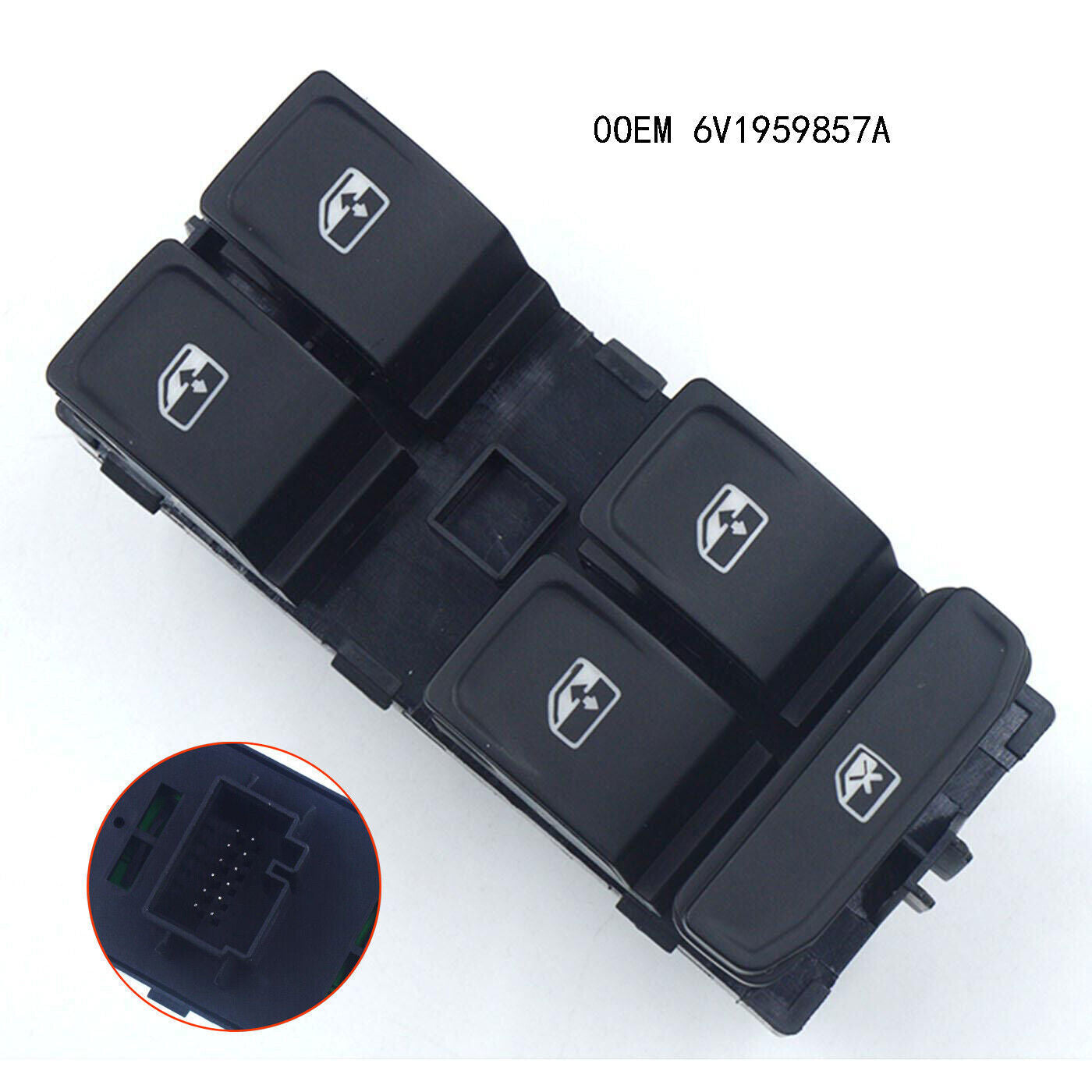 for Skoda Fabia Rapid 2013-2020 6V1959857A Power Master Window Switch durability