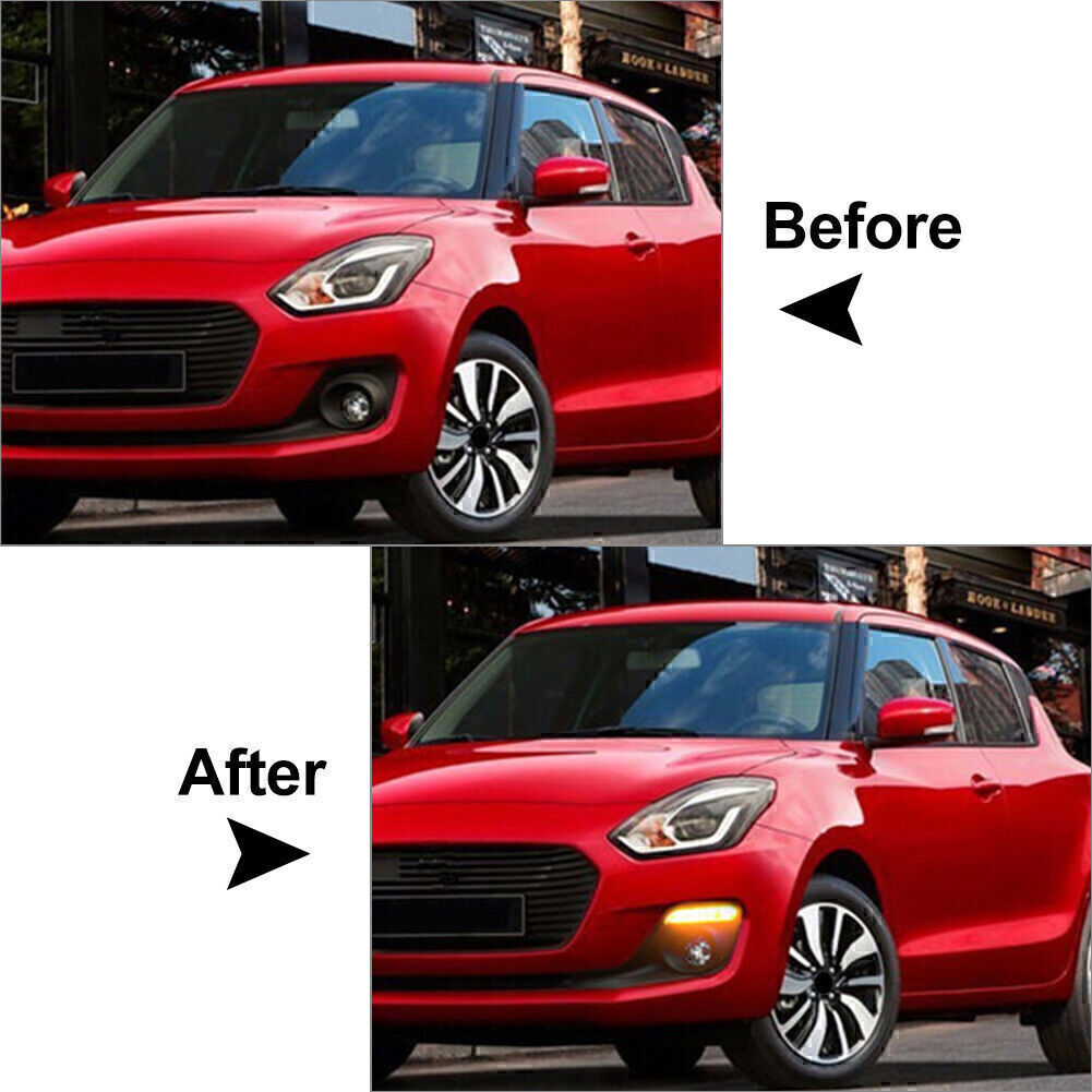 LED Daytime Running Lights DRL for Suzuki for Swift 2017-2023 2018