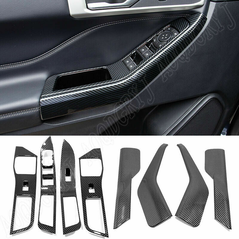 Glass Panel Arm Lift Switch Button Moulding Cover Trim for Ford Explorer 20-2022