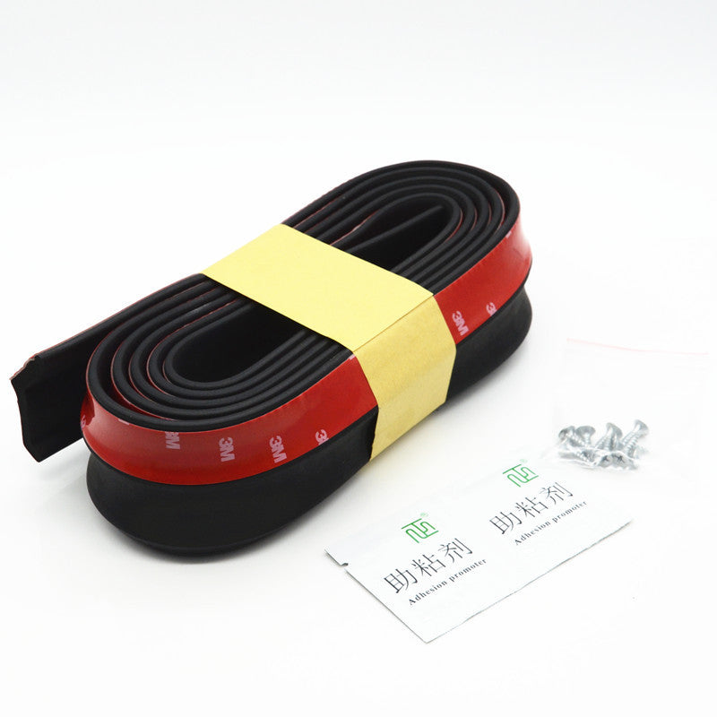 2.5M Car Front Bumper Spoiler Lip Splitter Chin Protector Rubber Pad