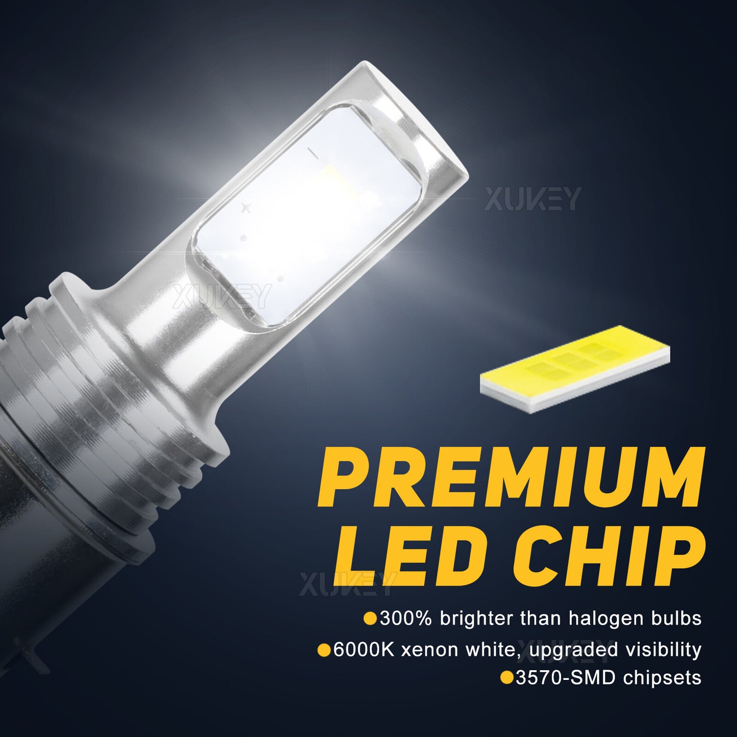12V BA20D H6 LED High-low Beam For Motorcycle Headlight Xenon White Light Bulb