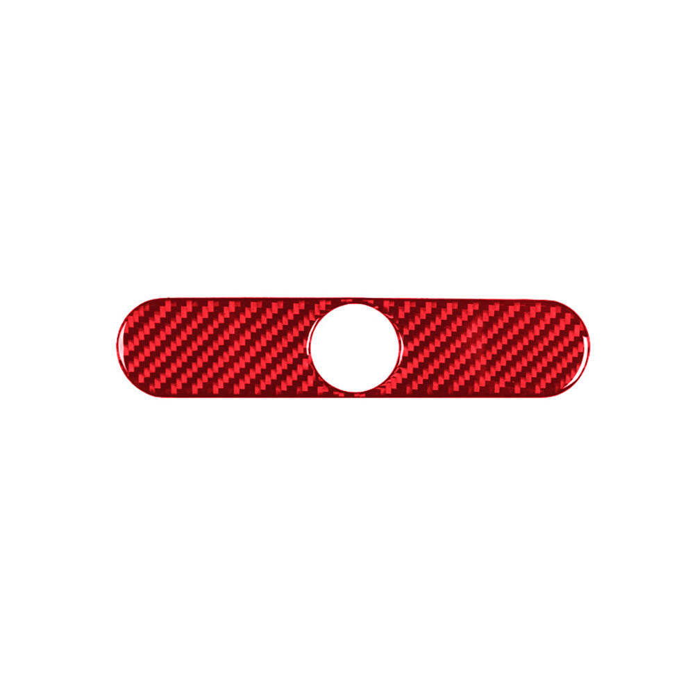Red Carbon Fiber Interior Cigarette Lighter Cover Trim for Ford F-150 FX4 04-08