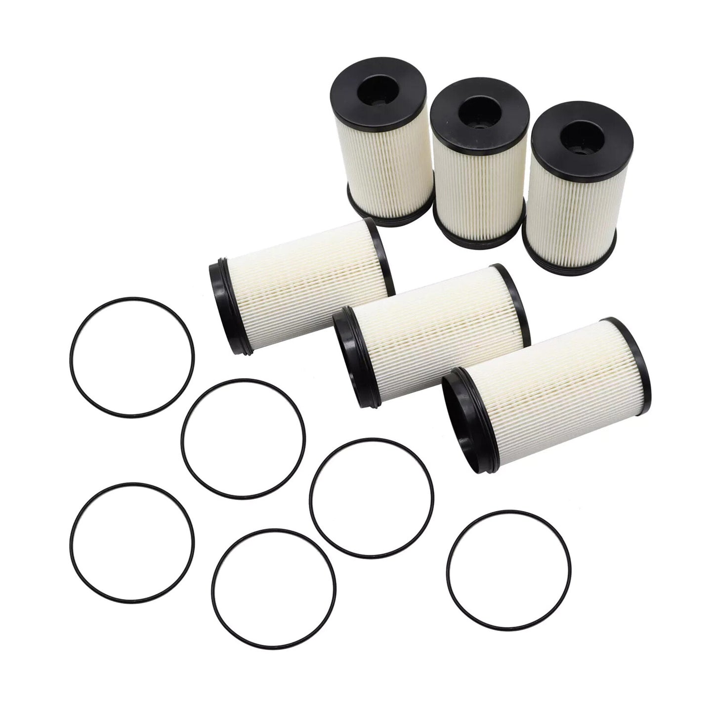 6PCS R61709 FS20176 Fuel Filter Element Diesel Engine For DD13 DD15 DD16