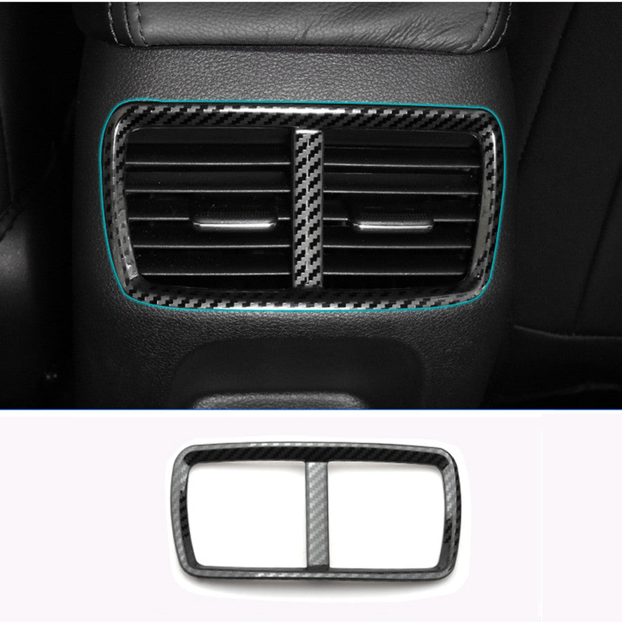 for Hyundai Sonata 2020-2023 Carbon Fiber Inner Rear Air Outlet Vent Frame Cover